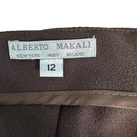 Alberto Makali Pants Women’s sz. 12 Brown Studs on the sides, Dress Pants - Picture 6 of 7